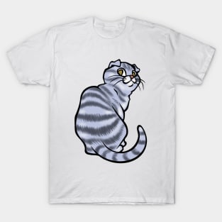 Silver Tabby Scottish Fold T-Shirt